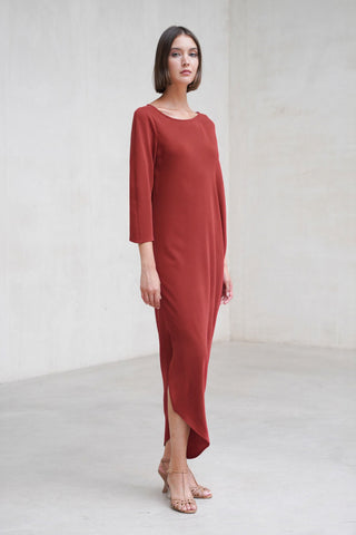 Amanda terracotta dress