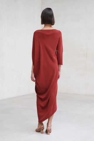 Amanda terracotta dress