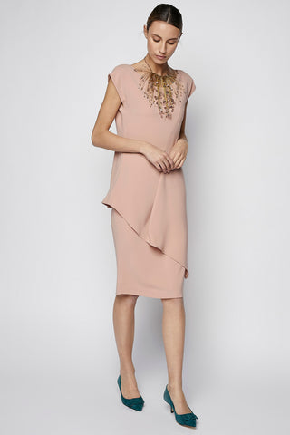 VESTIDO ROSA PALO HOMBRERAS