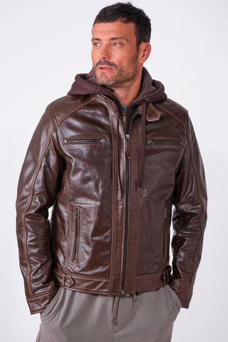 CAZADORA  SERGE PARIENTE CAPUCHA CAMEL