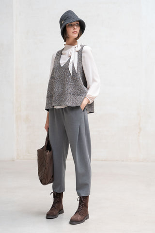 Top Pavia gris jaspeado