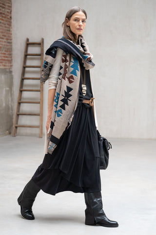 Falda Chiavari negra