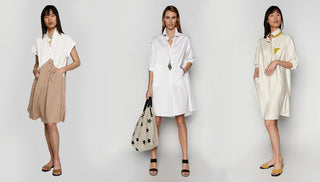 Vestido-camisa de mulher e formas de o combinar