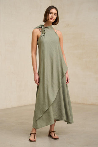 Ilena sleeveless sage green flowy dress | Rivera Ilena sleeveless sage green flowy dress | Rivera