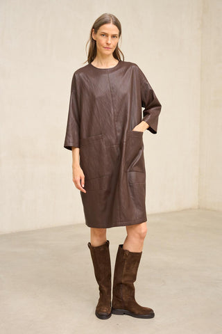 Vestido Mavendra castanho