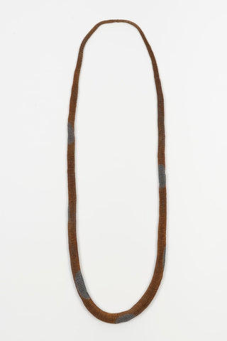 Corel Aged Copper and Grey Mesh Necklace