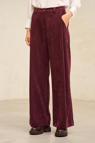 Burgundy Érval Trousers