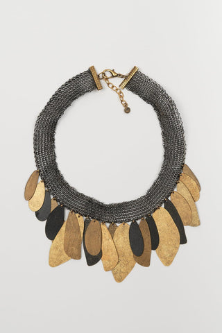 Colar Firalon de malha antracite FL Private Collection