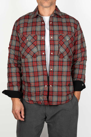 Camisa KOIKE Potes cuadros gris, rojo y amarillo