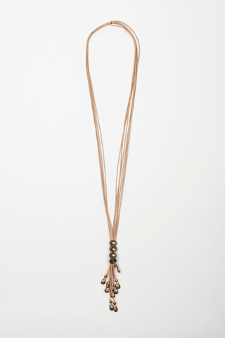 Selvara necklace with brass details