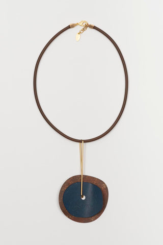 Sendaro necklace in blue and copper FL Private Collection