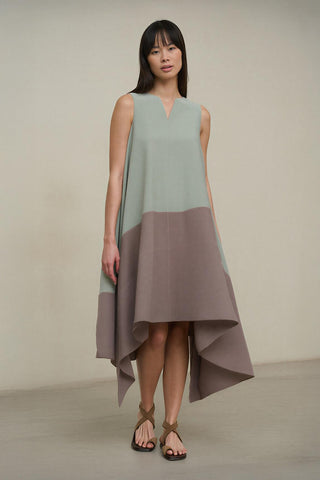 Vestido Velaria verde agua