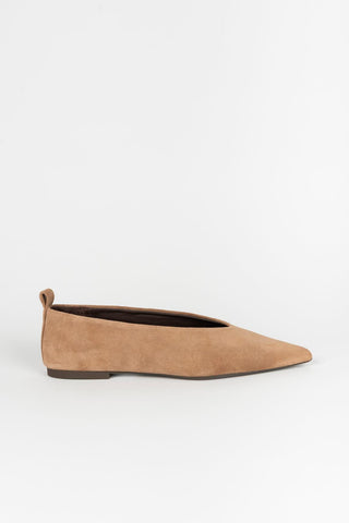 Wanda camel ballet flats
