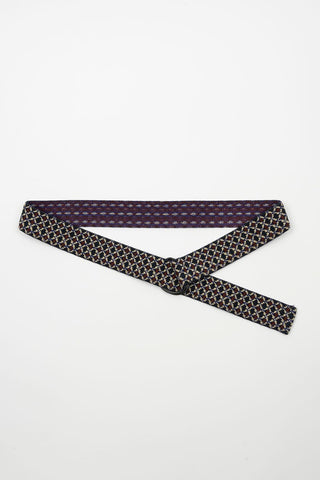Cinto Aserin bordô estampado elástico