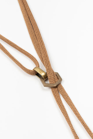 COLLAR REGULABLE FL PRIVATE CORDÓN MARRÓN