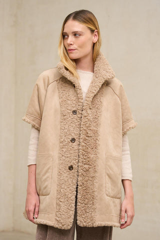Alvoria reversible taupe coat
