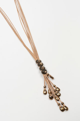 Selvara necklace with brass details