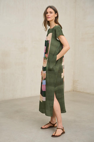 Vestido Arven estampado geométrico