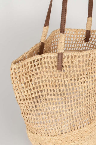 Bolso Arvena rafia trenzado