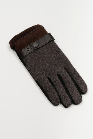 Guantes Santacana Lumbreras gris y marrón