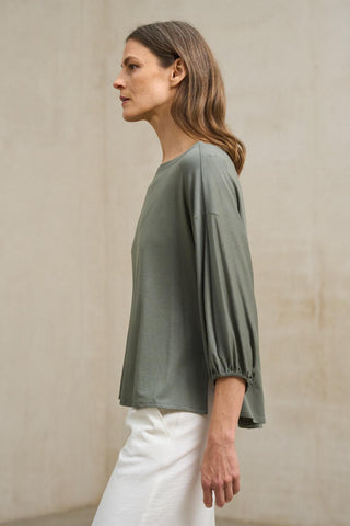 Camiseta Eira verde oscuro