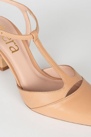 Sapatos Golia slingback bege