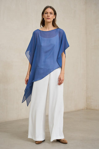 Ilara blue blouse