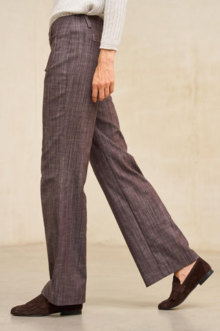 Pantalón Xena denim marrón