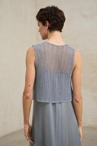 Top Nerith azul acero