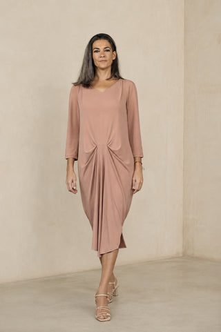 Vestido Huertel Rosa Empoeirado