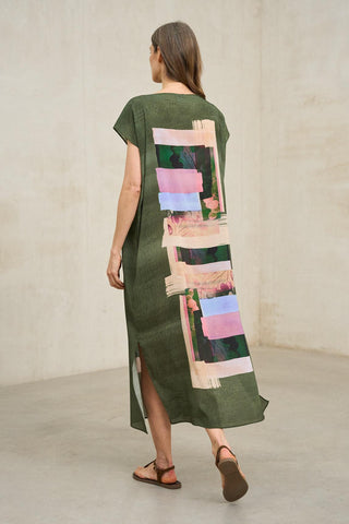 Vestido Arven estampado geométrico