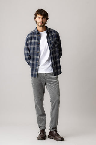 Mos Mosh Tovel Light Grey Corduroy Trousers
