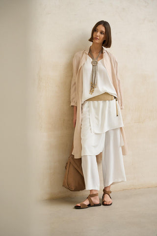 Vion off-white skirt-pants