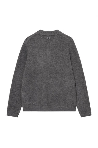 Polo de punto Odrik gris oscuro Mos Mosh