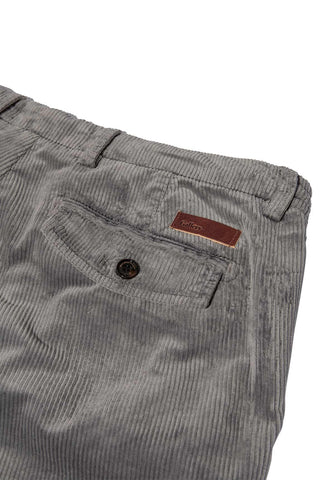Mos Mosh Tovel Light Grey Corduroy Trousers