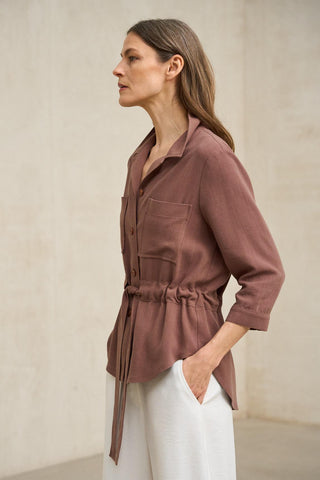Chaqueta Elvaya terracota