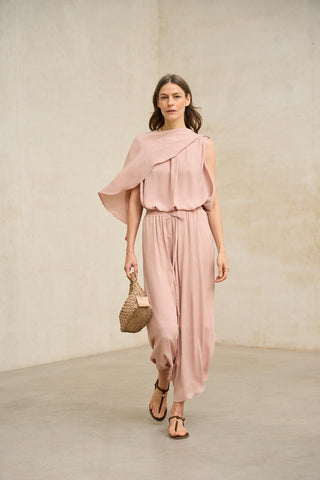 Falda Ailén Rosa Empolvado