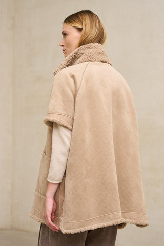 Alvoria reversible taupe coat