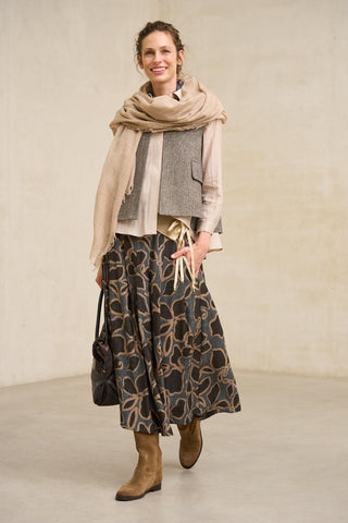 Uris Floral Print Skirt