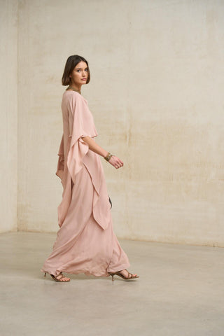 Vestido Kaedryn, rosa antigo