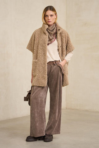 Alvoria reversible taupe coat